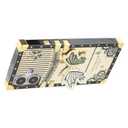 Bonoma Glitter Case for iPhone 16, Cute 3D Cat Pattern Plating Bling Case,Camera Protection Sparkly Slim Soft Back Cover for Women Girls,Gold