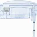 Round Fish Tank Filter,Quiet Aquarium Hang On Filter Small Fish Tank Filtration with Filter Sponge Suitable for a Circular Fish Tank with a Diameter of About 10cm