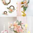 Pink Artificial Flowers Combo Box Wedding Decor,Fake Flowers,Flowers for Decoration,Silk Flowers for Home Decor Indoor,Cake Flowers,Faux Flowers for Crafts