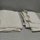 PANELSBURG Natural Linen 90 Inches Long Blackout Back Tab Thermal Insulated Linen Curtains Set 2 Panels