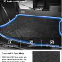 KIWI MASTER Cargo Mat for 2007-2018 Jeep Wrangler JK, OEM Replacement 82213184, Custom Fit All Weather Rear Cargo Liner, Heavy Duty TPE Tray Trunk Mat, Black