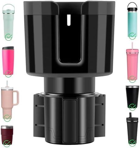 Car Cup Holder Expander for Cups, Bottles, and Travel Mugs, Compatible with Most Standard Sizes for Bottle, Prevents Spills and Tipping Pack of 2