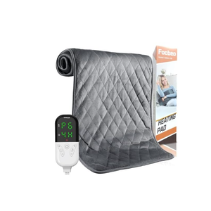 33''x17'' Extra Large Heating Pad for Back&Cramps Relief, XL Electric Heating Pads for Neck Shoulder Pain Relief Heat Pad Upgraded 6 Heat Settings, 4 Timer Options Auto ShutOff Machine Washable Grey