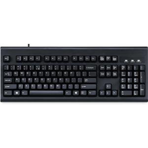 Perixx Periboard-106, Wired Performance Full Size Keyboard, Curve Ergonomic Keys, Black, US English Layout (11204)