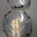 M MCIRCO 24-Piece Glass Food Storage Containers with Upgraded Snap Locking Lids,Glass Meal Prep Containers Set - Airtight Lunch Containers, Microwave, Oven, Freezer and Dishwasher (Gray)