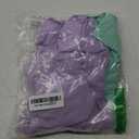 Neutocd Toddler Little Girls Skirts Skorts Elastic Flared Plain Pleated Tennis Skater Skirts for Girls Kids Built in Shorts (3-4T, Green/Purple)