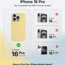 MOFT Snap Case MOVAS for iPhone 16 Pro Case, Compatible with Magnetic, Magnetic Premium Vegan Leather Phone Case with Smooth Feeling, Enduring Color Minimalist 6.3 inch Protective Case, Panna Cotta