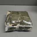 PU Leather Square Tissue Box Cover with Woven Pattern, Cube Tissue Box Holder with Bottom Belt, Perfect Decorative Organizer for Tabletop, Car, Office, Bathroom (Beige Olive Green)