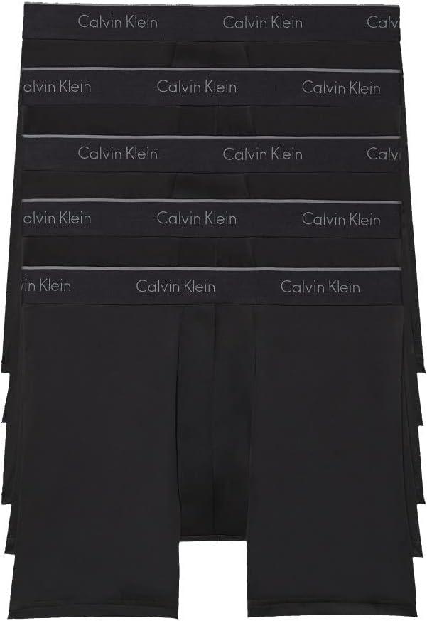 Calvin Klein Men's Micro Stretch 5-Pack Boxer Brief (Large, 5 Black)
