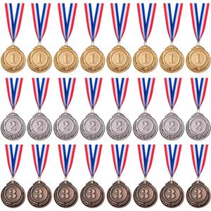 Favide 24 Pieces Gold Silver Bronze Award Medals-Winner Medals Gold Silver Bronze Prizes for Competitions, Party,Olympic Style, 2 Inches