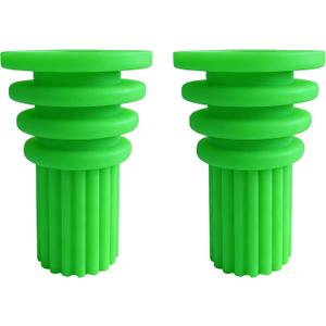 Cemetery Vase Rubber Inserts,Cemetery Flowers Holder Bracket for Grave Vase,Reusable Alternative to Messy Floral Foam Styrofoam Cones,Silicone Secure Flowers Holder for Headstone (2)