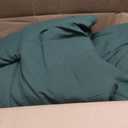 CozyLux Queen Comforter Set Emerald Green - Bed in a Bag Queen Size 7 Pieces, Luxury Soft Bed Set for All Seasons, Bedding Set with Down Alternative Comforter, Sheets, Pillowcases & Shams
