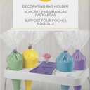 Wilton Decorating Bag Stand - Organize Icing Bags for Easy Reach and Quick Treat Decorating, Holds Flower Nails to Dry Buttercream Flowers, 6-Cavity