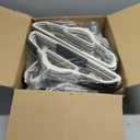 60 Pack Heavy Duty Plastic Hangers, Non Slip Clothes Hangers with Rubber Pads and 360 Hook - Thin Space Saving Hanger, Closet Organizer for Shirt, Pants, Suit, Skirt,Coat - Gray