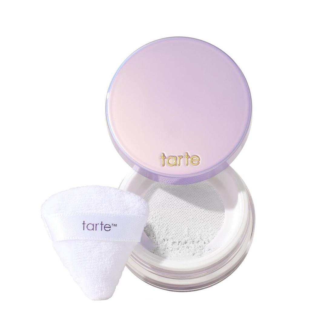 tarte creaseless setting powder  Pressed & Loose Face Powder, Lightweight Oil-Absorbing Formula for Longwear Finish, Vegan & Cruelty Free (translucent (fair to tan-deep skin tones))