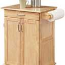Homestyles General Line Mobile Kitchen Cart, FURNITURE, Natural