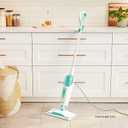 Shark Steam Mop with 1 Machine Washable Dirt Grip Pads, Removable Water Tank, Lightweight, Steam Cleaner for sealed Hard Floors, Marble, Stone, Hardwood, Tile, Laminate, White/Seafoam, S1000