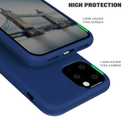 ZUSLAB Case Compatible with Apple iPhone 11 Pro Max Phone Silicone Gel Rubber Bumper Cover for iPhone 11 Pro Max Slim Thin Hard Shell Shockproof Full-Body Protective Case - Blue