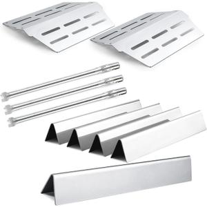 Genesis 300 E310 Parts Flavorizer Bars Heat Deflectors Burners Replacement Parts for Weber Genesis 310 E-310 S-310 EP 310 CE-310 E-320 S-320 Flavor Bars Stainless Steel Gas Grill Parts