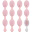 Bridesmaid Proposal Gifts 8pcs Mini Travel Brush bachelorette party accessories Cute hair Brush for Wedding Party Favors for Wedding Party Favors (White&Pink, 12pcs)