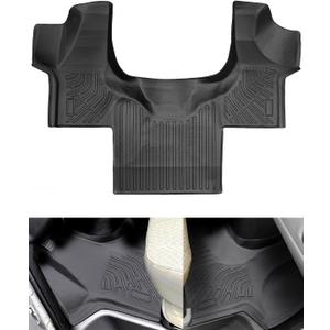 Floor Mats for Chevy/Chevrolet Express & GMC Savana 2500/3500 2015-2023, All-Weather TPE Rubber Front Row Car Liners Full-Covered Mats with Extended Path Coverage Van Accessories, Black