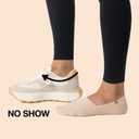 Cloud Women's No Show Invisible Socks (Black, S)