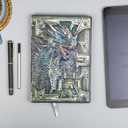 DND Notebook Dragon Journal With Pen,3D Embossed Leather Notebook 200 Pages Lined Paper Hardcover Vintage Writing Diary Great RPG Lover's Gift For DM's &Players,Men&Women(Colorful).