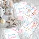 Boy OR Girl Gender Reveal Invitations, Baby Shower Invitations for Girl Boy, 20 Double Sided Gender Reveal Game, Party Favors Baby Shower-A17