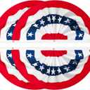 4PCS 3x6 Feet Bunting Flags,American Flag Bunting for Outside,4th Of July Decorations Outdoor,Memorial Day Decorations