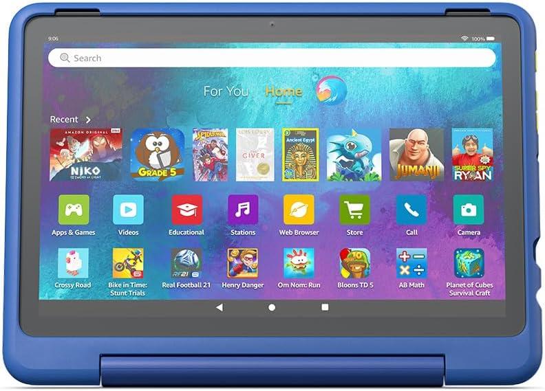Amazon Kid-Friendly Case for Fire HD 10 tablet (Only compatible with 13th generation tablet, 2023 release) - Nebula