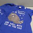 She is Beauty She is Trash she Will bite You in The Ass TShirt, Pack Of 2, Size L, XL Royal Blue