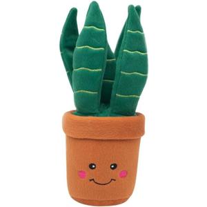 ZippyPaws Snake Plant Plush - Interactive Dog Toys to Keep Them Busy, Squeaky & Crinkly Pet Toy for All Breeds, for Small, Medium, & Large Dogs, 1 Medium Blaster Squeaker