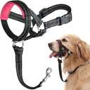 BARKLESS Dog Head Collar, No Pull Head Halter with Soft Padding, Reflective Soft Padded Snout Harness for Small and Medium Dogs (S (Snout Cir: 7"-10"), Pink)