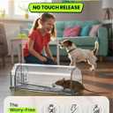 Motel Mouse Humane No Kill Live Catch and Release Mouse Traps, Reusable with Cleaning Brush - 2 Pack