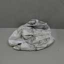 LIBERECOO Round Vinyl Fitted Tablecloth with Flannel Backing Elastic Edge Table Cover Waterproof Stain-Resistant Wipeable Tablcloths Fits Round Tables (White Marble)