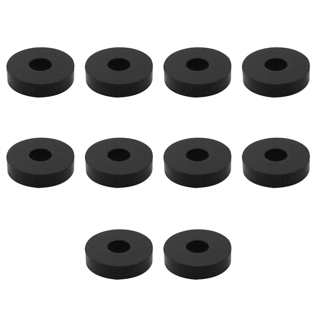 HJGarden 10PCS 30x7x10mm Black Circular Rubber Shock Absorber Washers Equipment Cushioning Pad for Furniture Industrial Metal Automotive Components Electrical Appliances