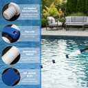 getlstub 12FT Telescopic Pool Pole, Heavy Duty Aluminum Extension Pole 3.3-12 FT for Above Ground & Inground Pools, Fits Skimmer, Net, Brush & Vacuum Heads
