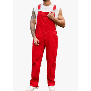 Overalls for Men Fashion Coveralls Work Utility Denim Women Bib Jumpsuit with Pockets S