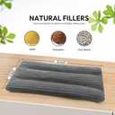 Microwave Heating Pad 6 x 12 Heating Pad Microwave, Microwave Bean Bag Heating Pad for Neck and Shoulders, Moist Heat Pack Pillow Warm Compress for Muscles, Joints, Abdomen (Dark Gray) - 2 Pack