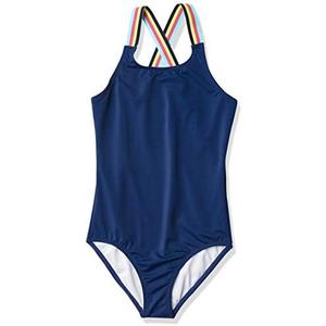 Kanu Surf Girls' Maggie UPF 50 Beach Sport Athletic One Piece Swimsuit, size 14
