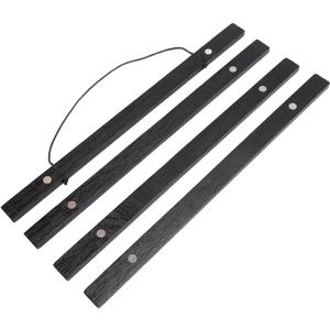 Poster Hanging Frame, 4 Pieces Black DIY Elegant Decorative Wooden Magnet Poster Frame for Canvas Artwork for Photos (30cm)