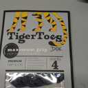 DOK TigerToes Premium Non-Slip Dog Socks for Hardwood Floors - Extra-Thick Grip that Works Even When Twisted - Prevents Licking, Slipping, and Great for Dog Paw Protection - Size Large