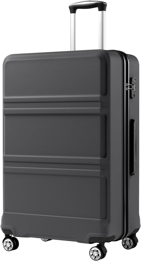 Kono 28 Inch Luggage Expandable Suitcase with Spinner Wheels TSA Lock, 28-inch Large-checked