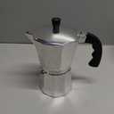 Imusa USA Aluminum Stovetop 6-cup Espresso Maker (B120-43V), Silver