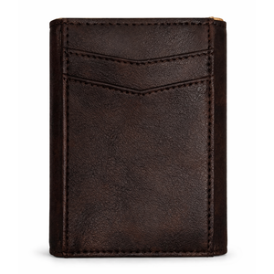 Men's Magnetic Wallet. Brown