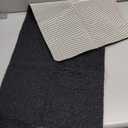 HITSLAM Non Slip Bathtub Mat 40 x 16 Inch, Extra Long Bath Mat for Tub, Soft PVC Loofah Shower Floor Mat with Drain, Quick Drying Bathroom Tub Mat for Wet Area, Without Suction Cup, Black