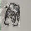 4PCS Birdcage Cabinet Hardware Handle Pull, Cast Iron Antique Door Handle Metal Barn Door Handle, Center Holes Handle for Kitchen Cupboard Bedroom Wardrobe Bathroom Drawer (128Black)