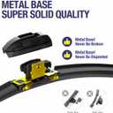 20"-2 Pack Windshield Wiper Blades Replacement For Ford F150 F250 F350 F450 F550 2008-1999 Expedition 2006-1999 Explorer 2010-2005 Mustang 2004-1999 /Chevy Blazer S10 2004-1999 +More (20"+20"(Fit U & J Hook))