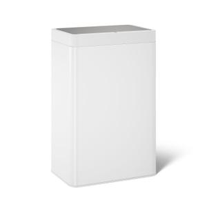 Kohler 23825-STW 13-Gallon Touchless White Stainless Steel Trash Can, Hands-Free Motion Sensor Lid, Durable, Fingerprint-Resistant, Easy to Clean, K-23825-STW