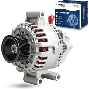 110A New Alternator Fits for Ford F150 F250 F350 F450 F550 Super Duty 6.0L 6.0 Diesel Pickup 2005 2006 2007, High Output Alternator 5C3T-10300-BA, 5C3Z-10346-BA, 6C3T-10300-BA, AFD0131, 40014075